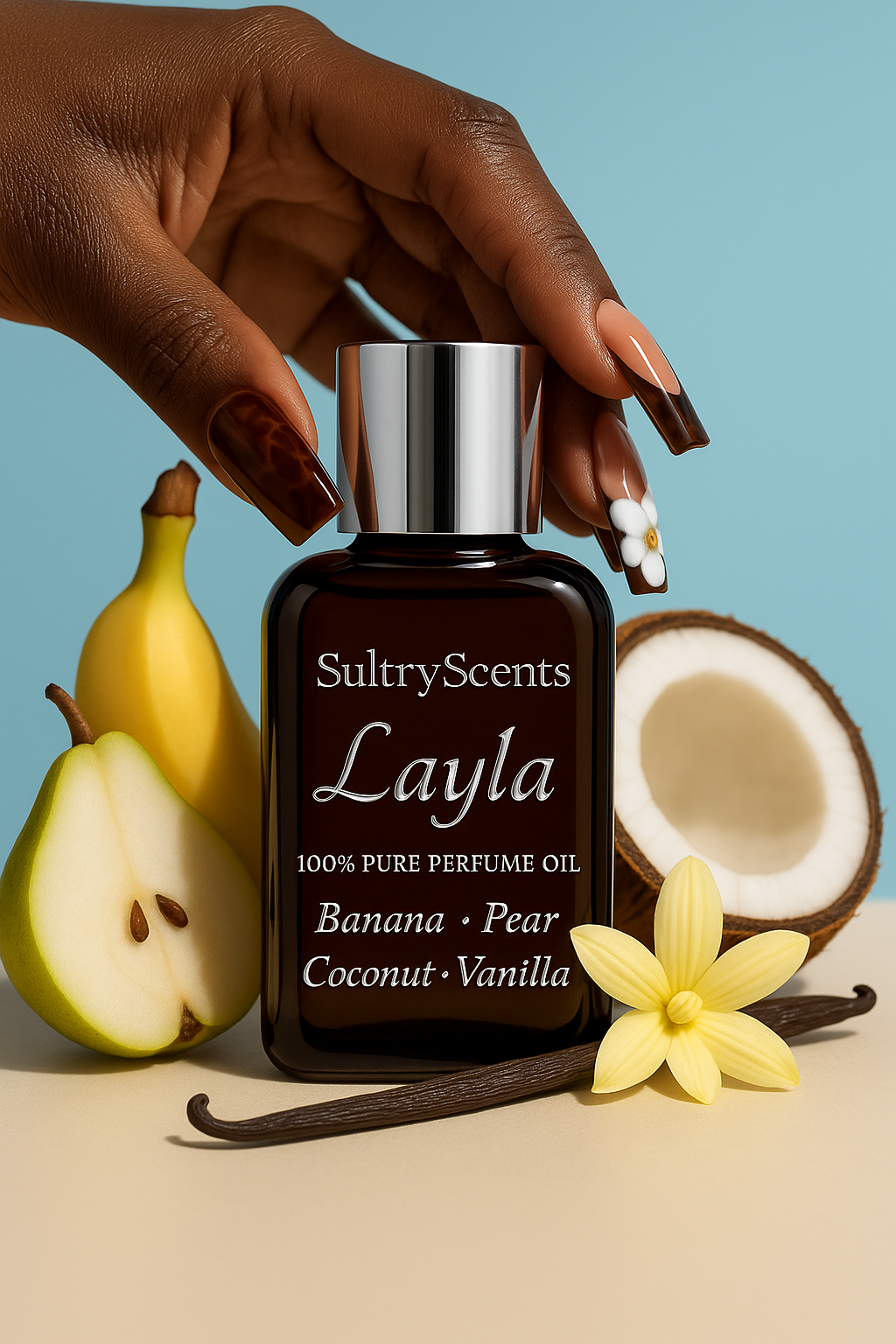 Layla - High Concentrated Perfume Oil | Pear Banana Coconut Scent
