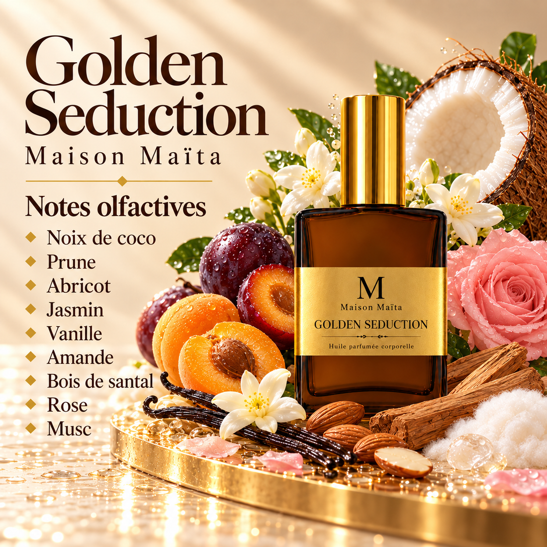 Golden Seduction – notes olfactives corrigées