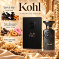 Kohl – Fragrance World – notes olfactives avec flacon et boîte
