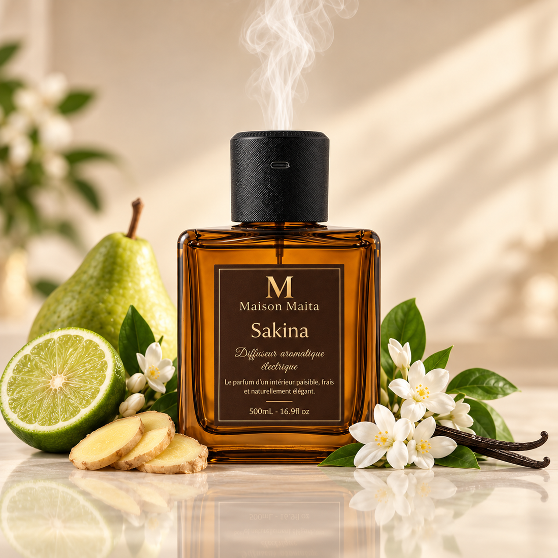 Sakina — Diffuseur Aromatique Électrique — notes olfactives