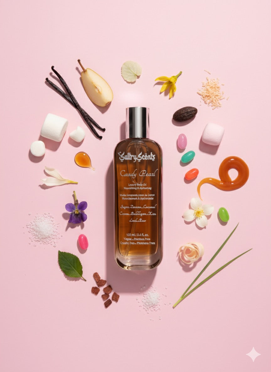 Candy Pearl - Huile Parfumée précieuse pour le corps - Vegan Paraben free