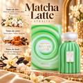 Matcha Latte Atralia 100 ml – flacon et boîte avec notes olfactives
