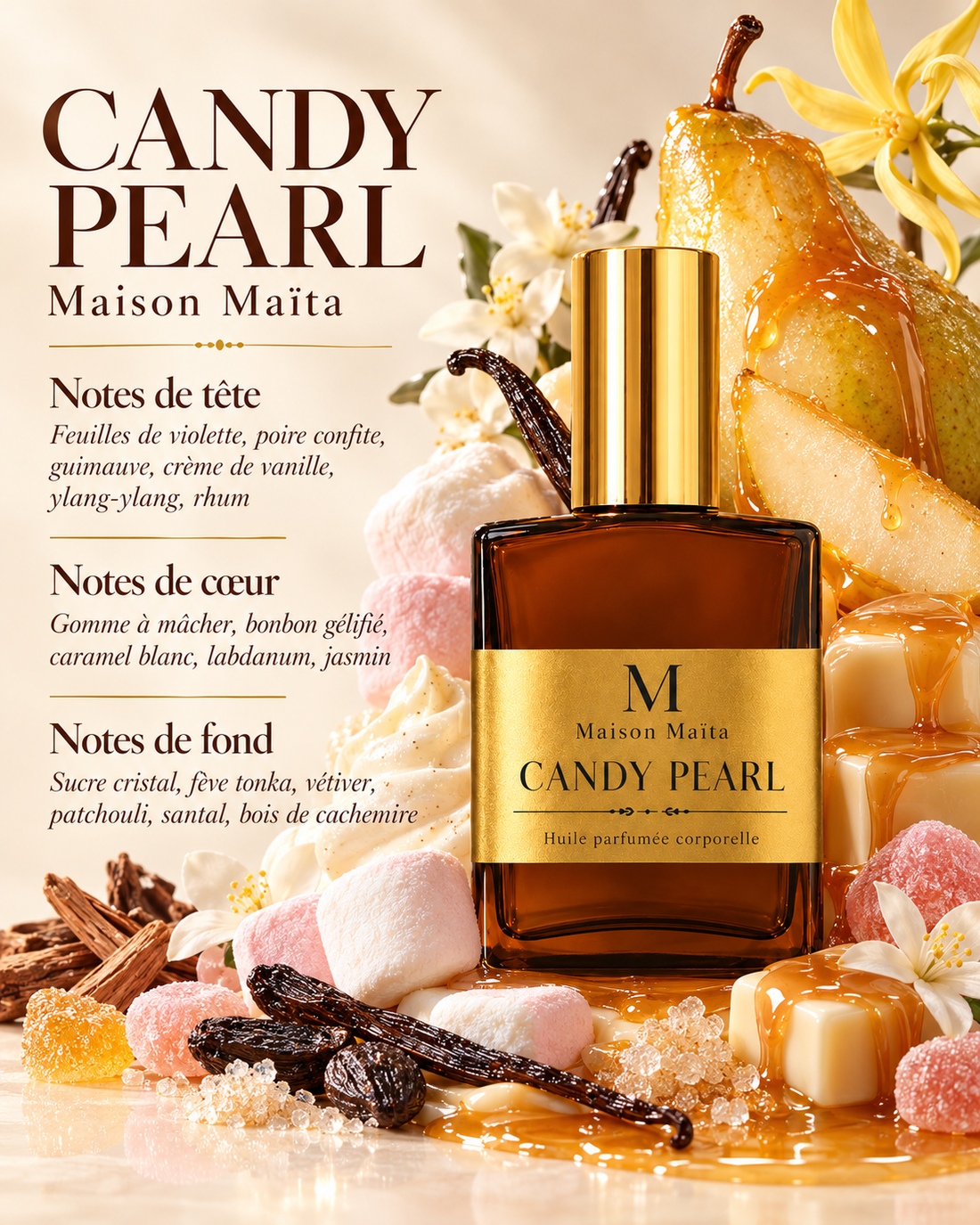 Candy Pearl - 50 ml — notes olfactives — Maison Maïta