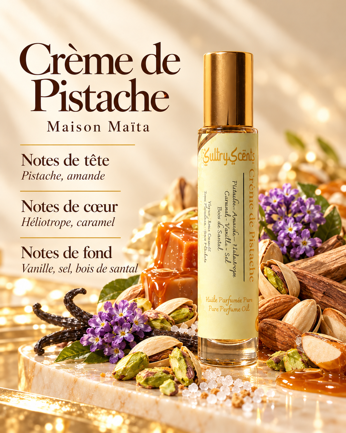 Crème de Pistache — notes de tête, de cœur et de fond