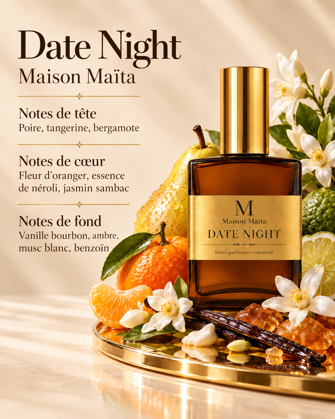 Date Night - 50 ml — notes olfactives — Maison Maïta