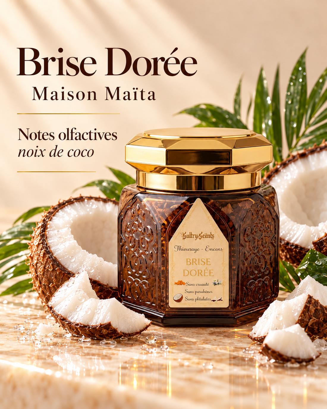 Brise Dorée - Thiouraye Encens - Coconut Sucré Gourmand — notes olfactives