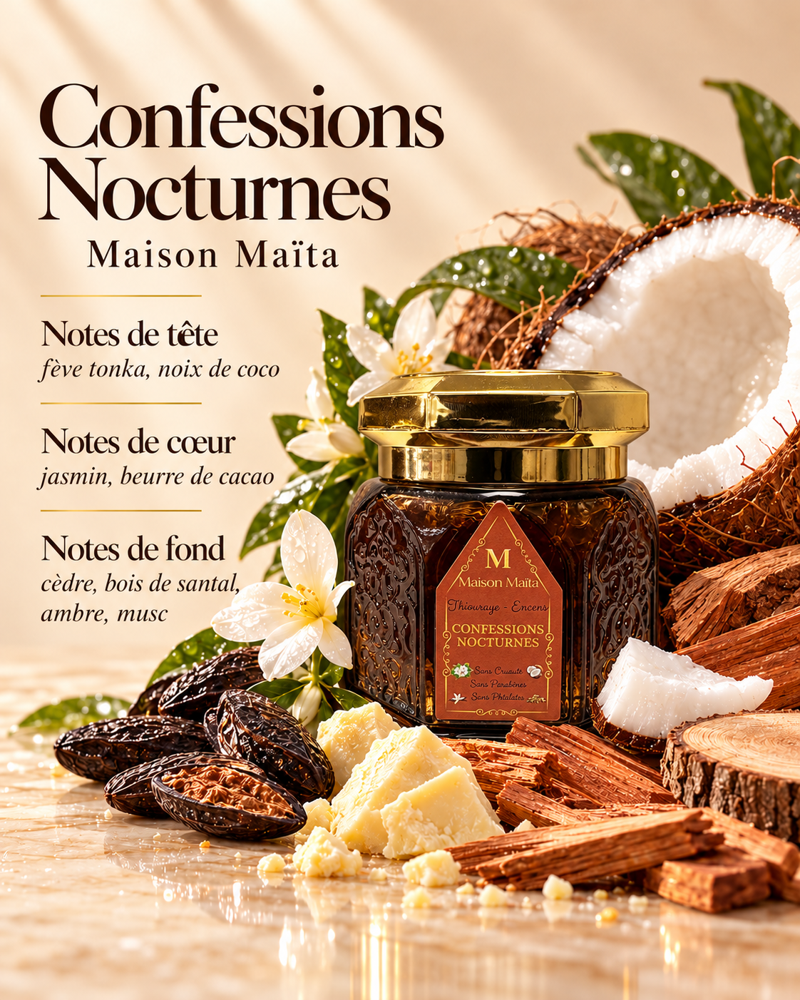 Confessions Nocturnes – Thiouraye / Encens | Maison Maïta — notes olfactives
