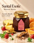 Santal Exotic - Thiouraye Encens - Sweet Fruité — notes olfactives, pot fermé