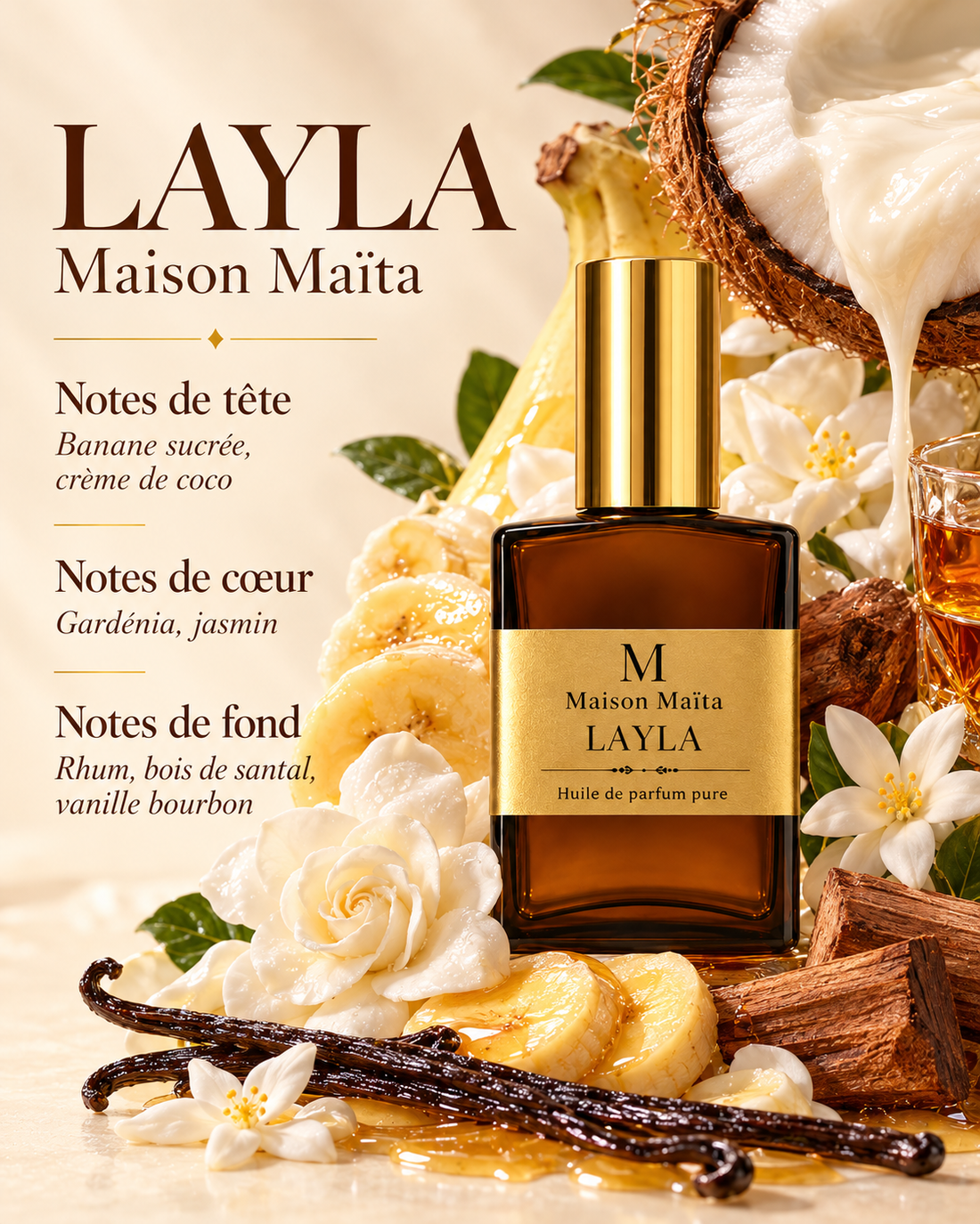Layla - 30 ml — notes olfactives — Maison Maïta