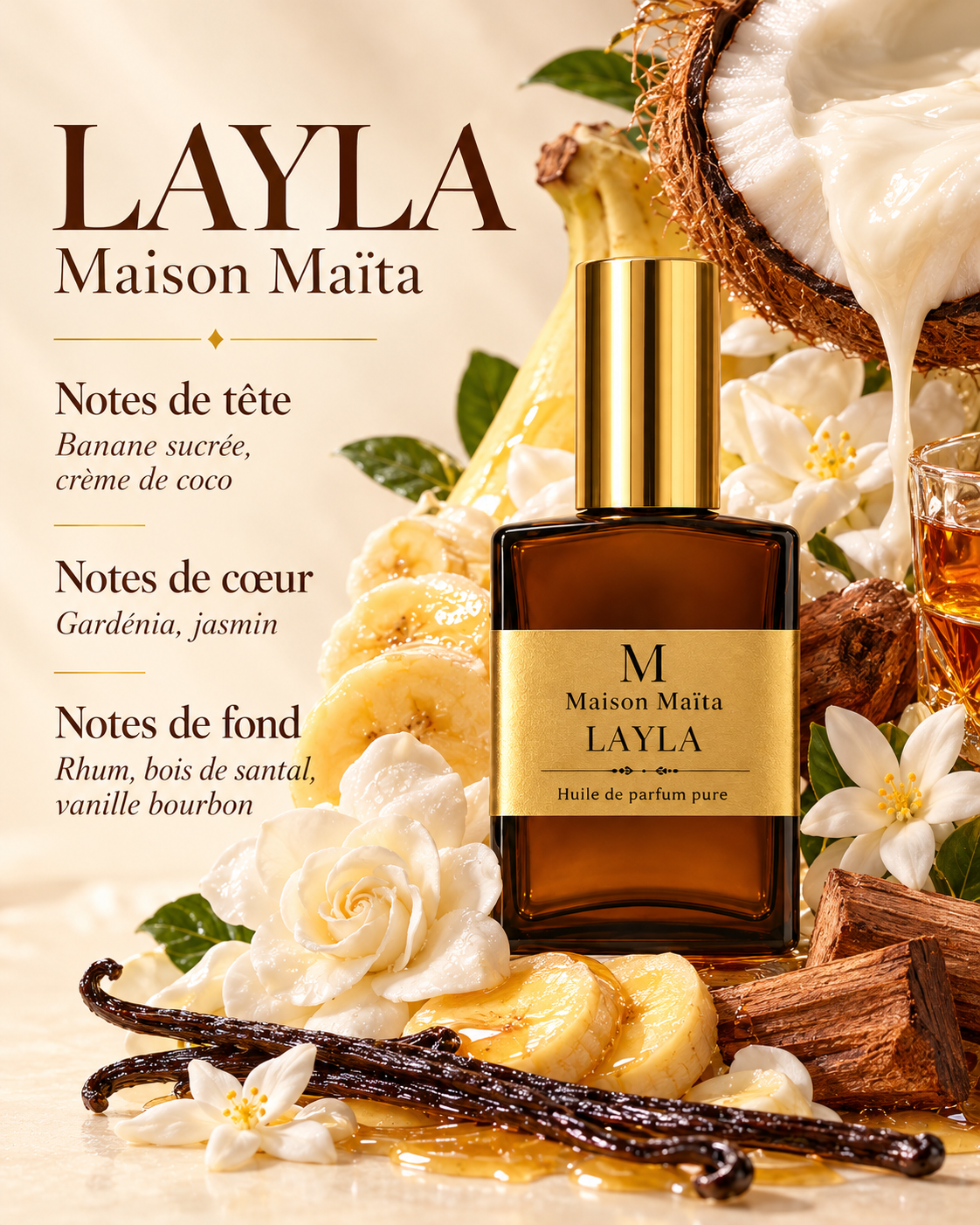 Layla - 30 ml — notes olfactives — Maison Maïta