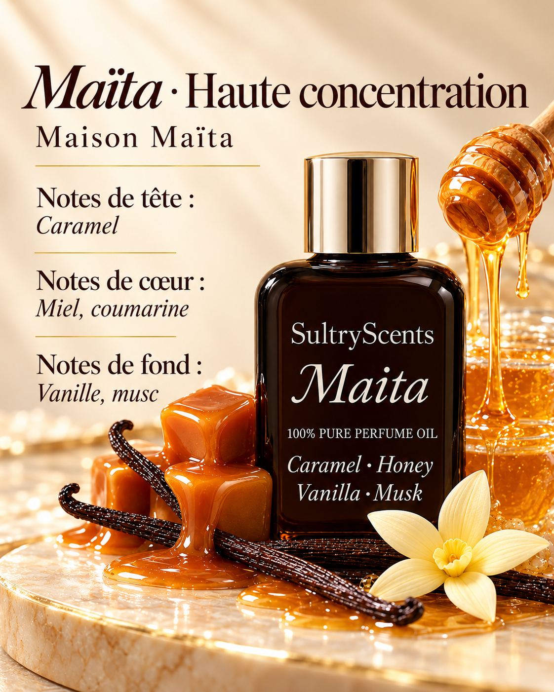 Maïta · Haute concentration — notes de tête, de cœur et de fond