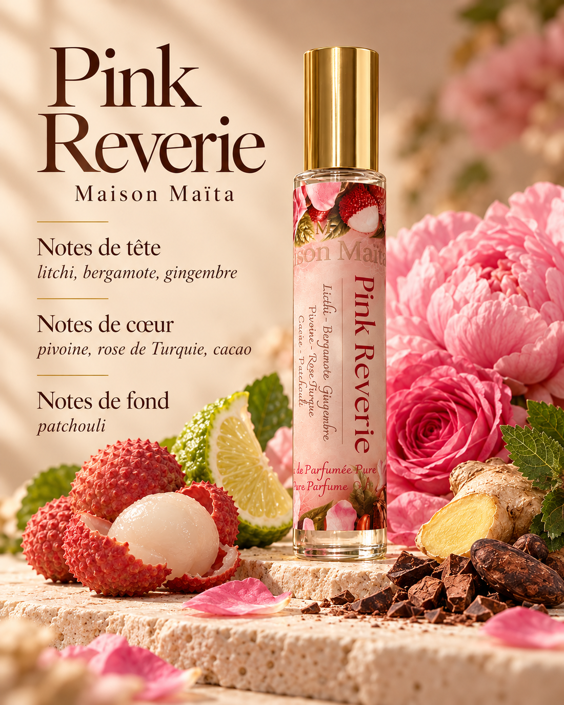 Pink Reverie - 15 ml — notes olfactives — Maison Maïta