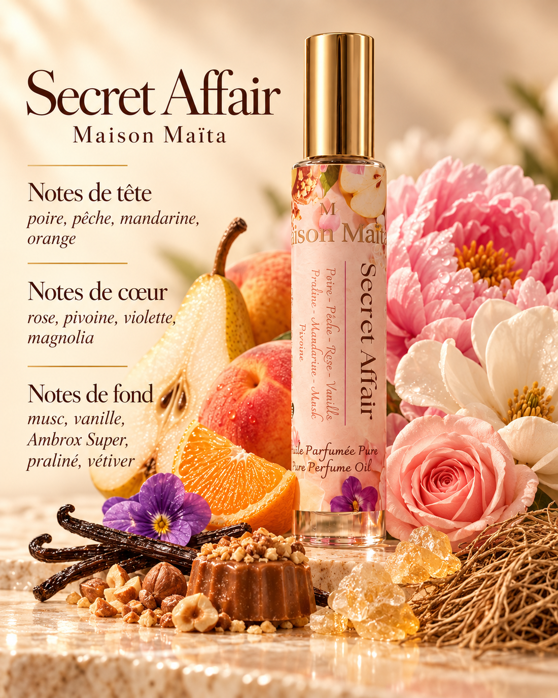 Secret Affair - 15 ml — notes olfactives — Maison Maïta