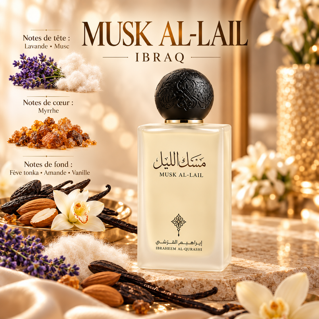 Musk Al-Lail – Ibraq 75 ml – notes olfactives