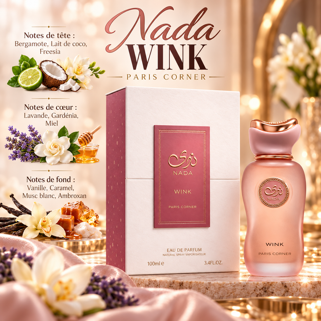 Nada Wink – Paris Corner 100 ml – notes olfactives Maison Maïta