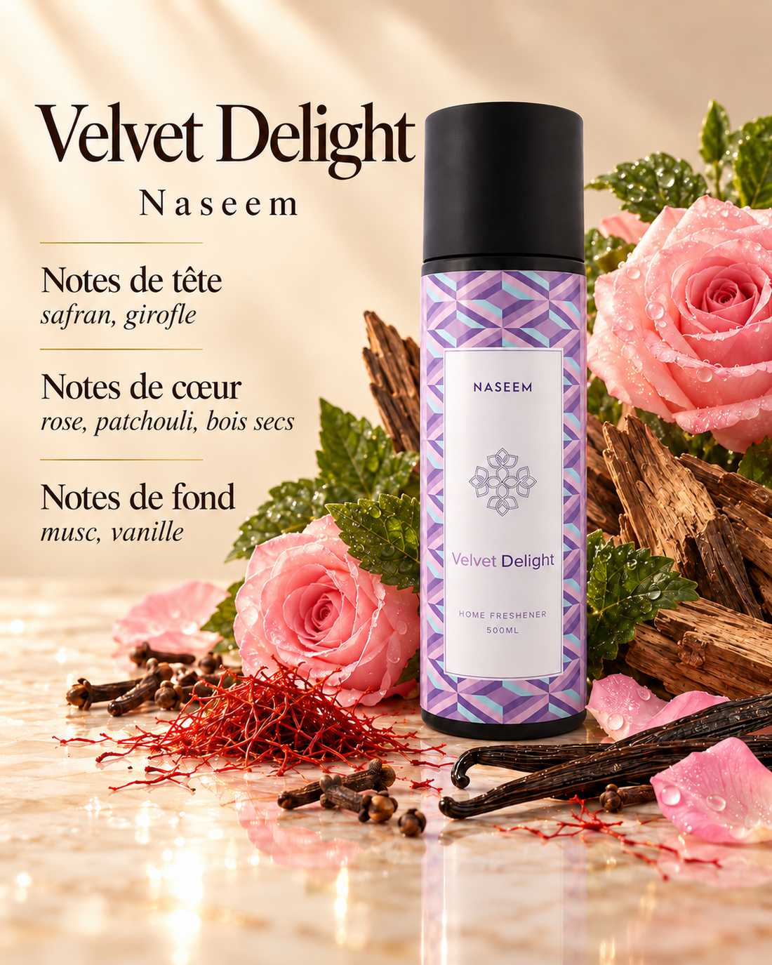 Velvet Delight Room Spray — notes olfactives