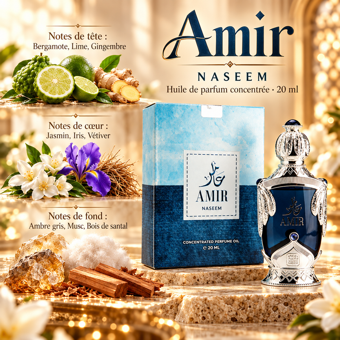 amir-naseem — notes de tête, de cœur et de fond