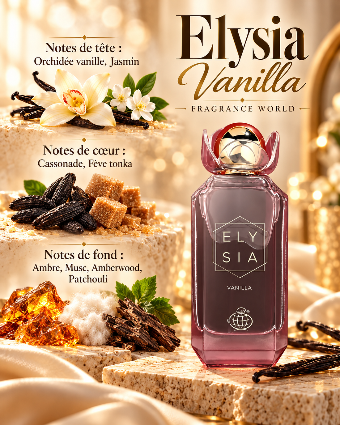 Elysia Vanilla - Fragrance World | Luxurious Sweet Fragance — notes olfactives