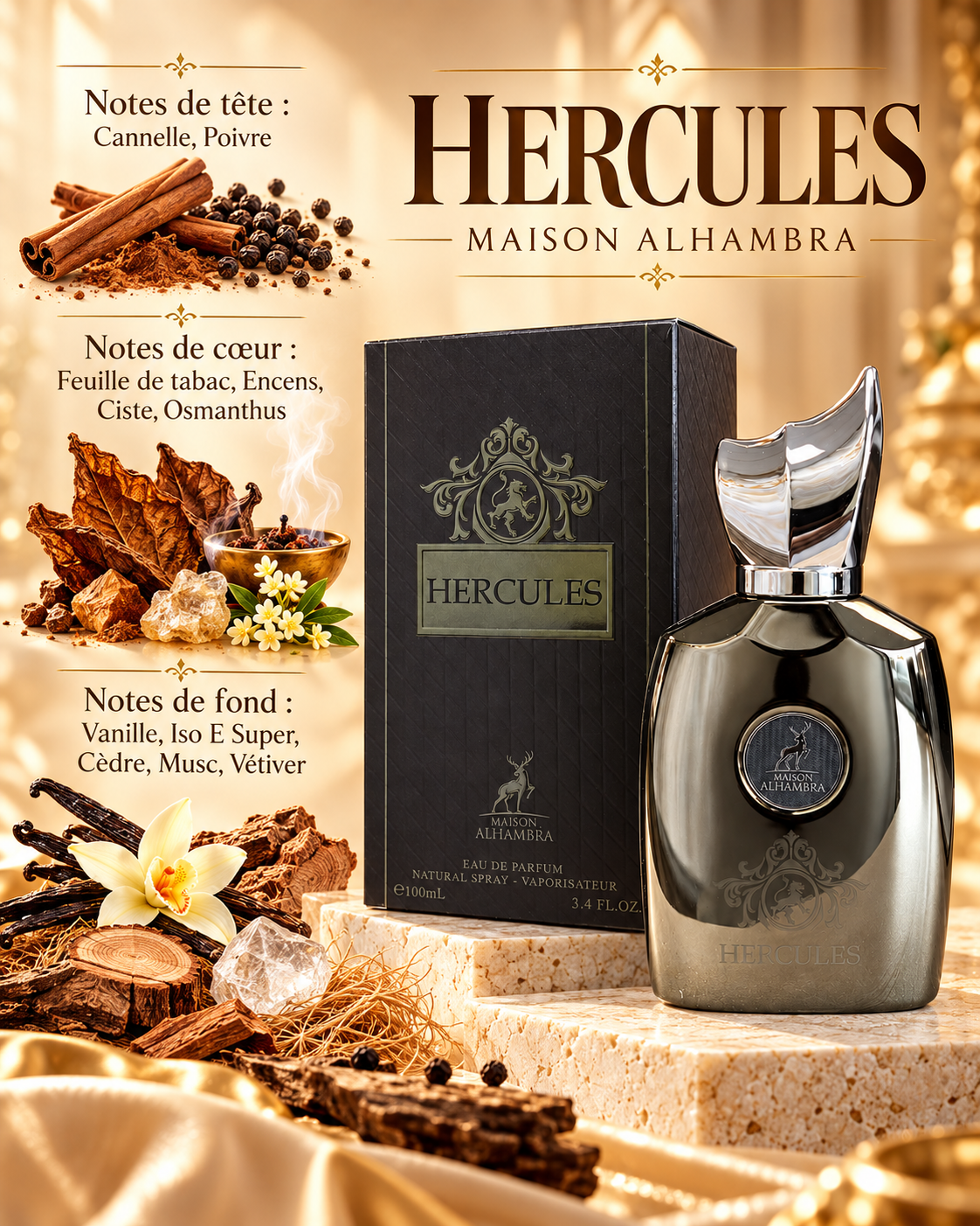 Hercules – Herod Twist – Maison Alhambra – Eau de Parfum 100 ml — notes olfactives