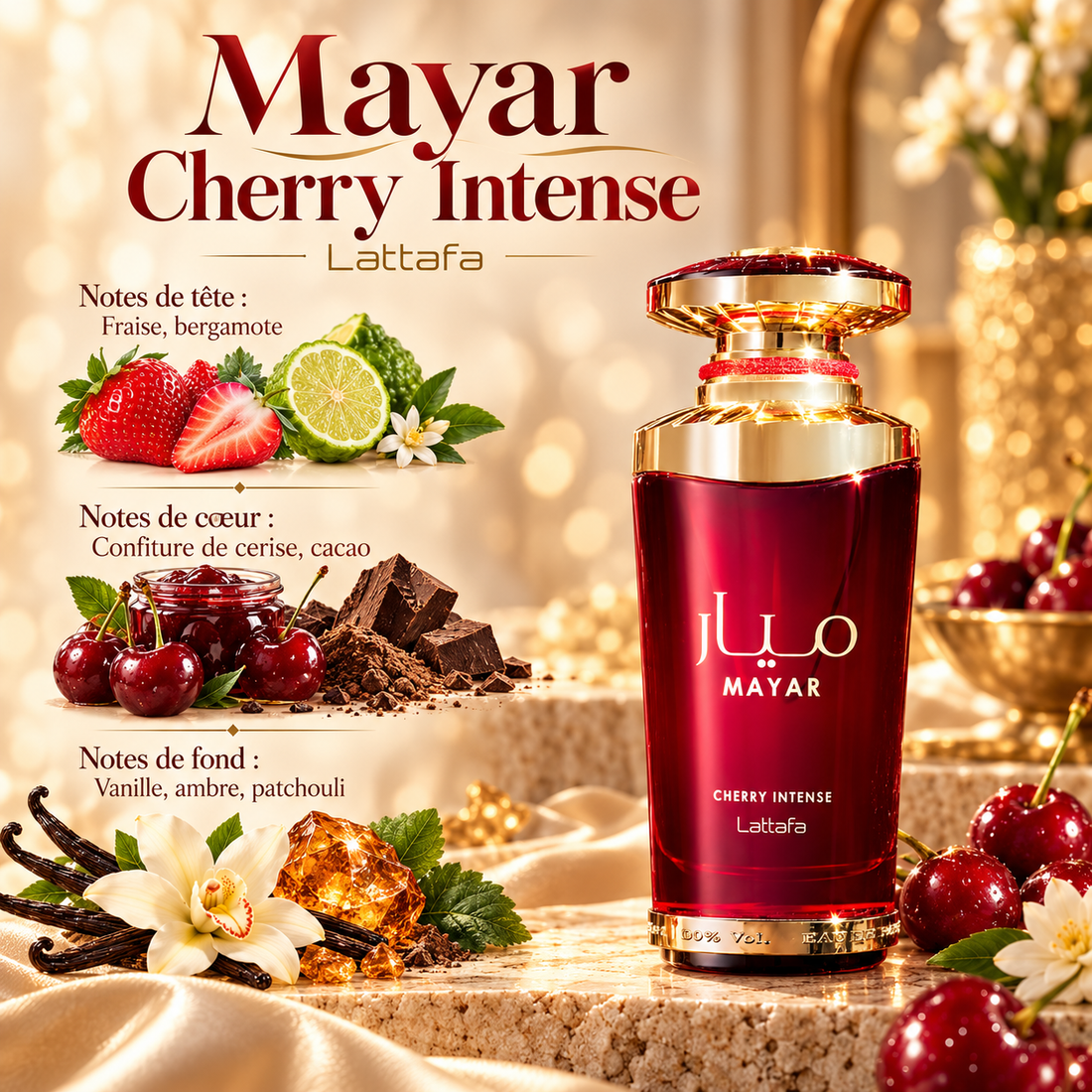 Mayar Cherry Intense — notes de tête, de cœur et de fond