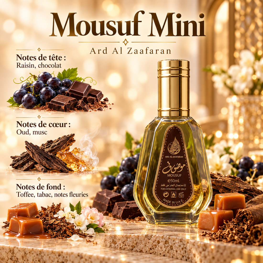 Mousuf Mini — notes de tête, de cœur et de fond