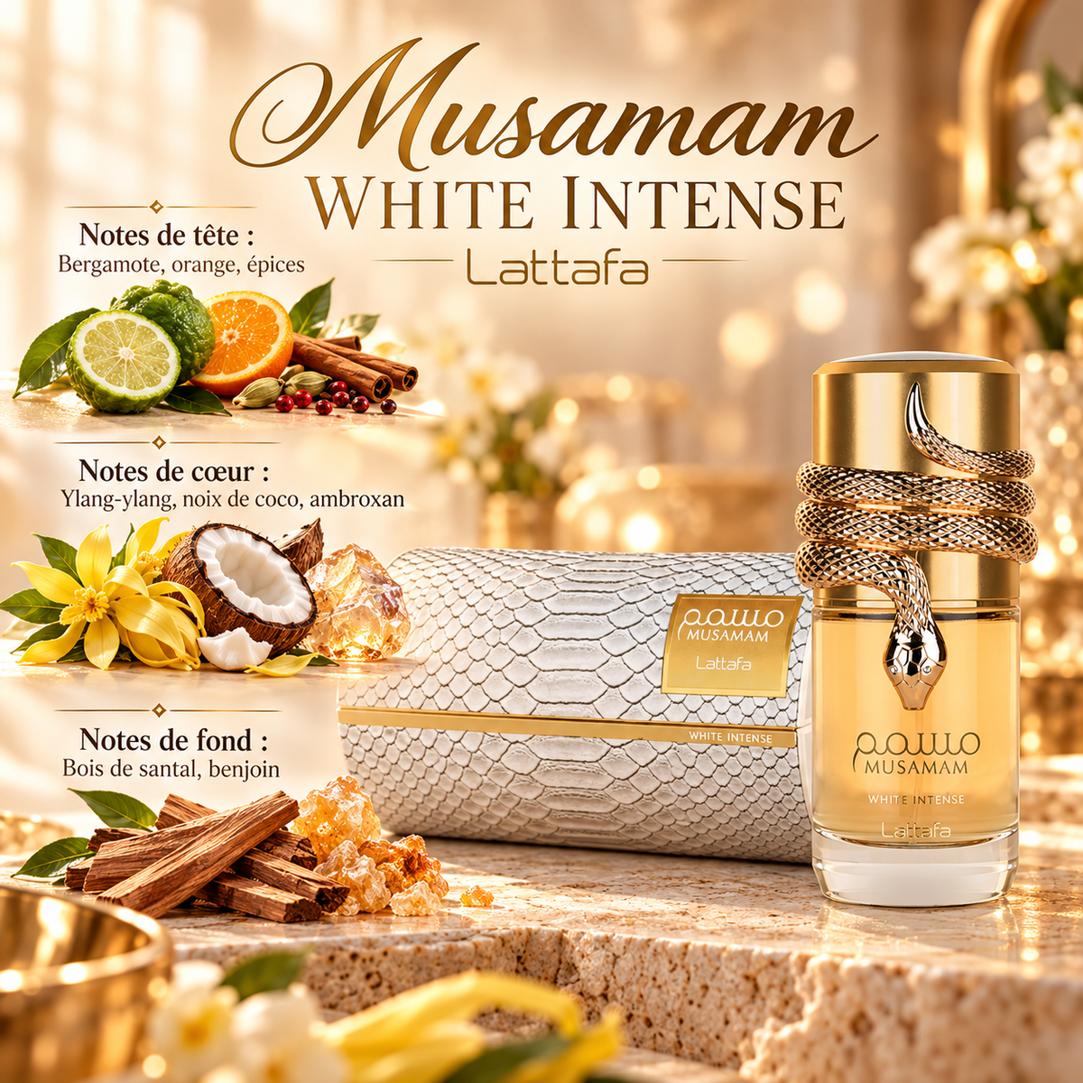 Musamam White Intense — notes de tête, de cœur et de fond