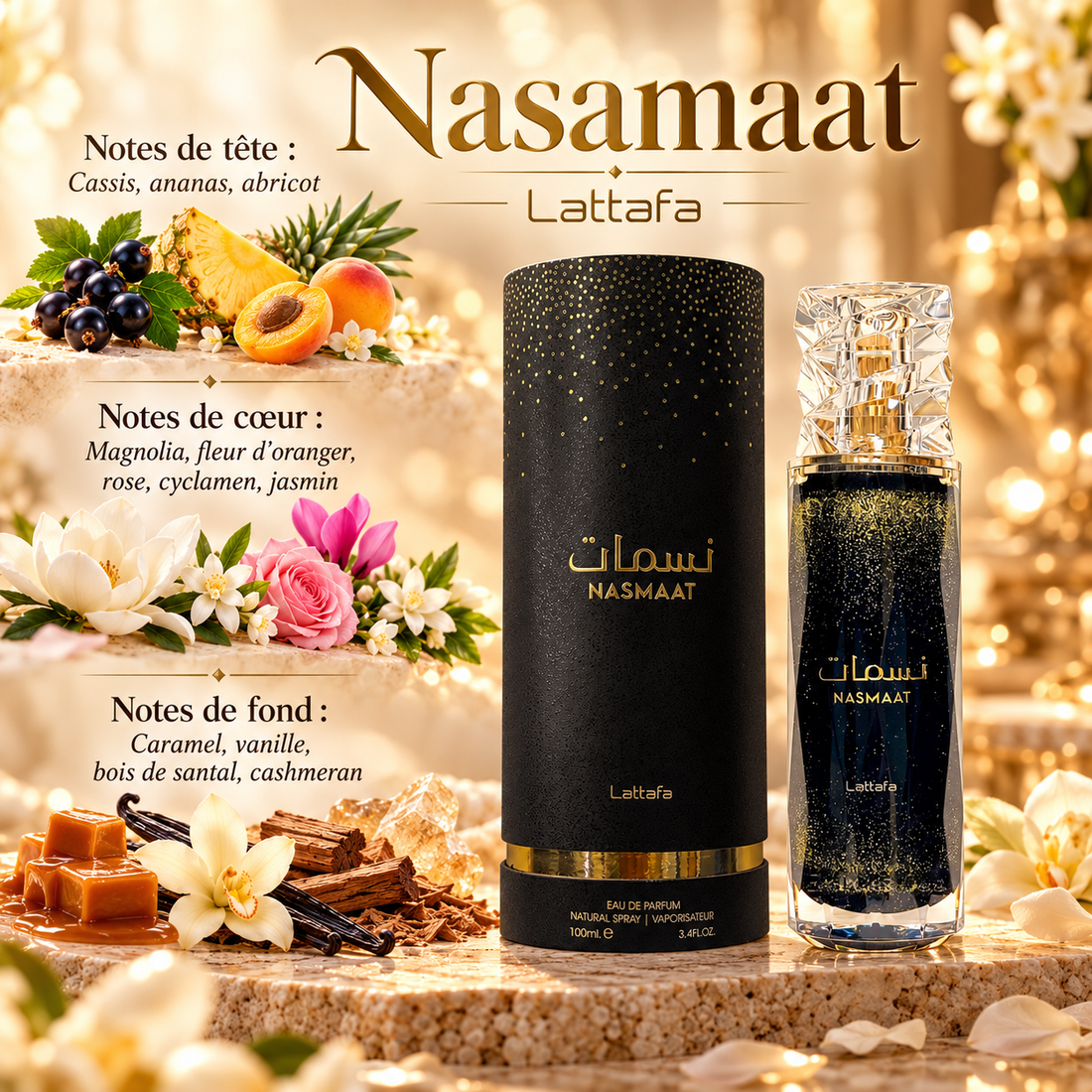 Nasamaat — notes de tête, de cœur et de fond