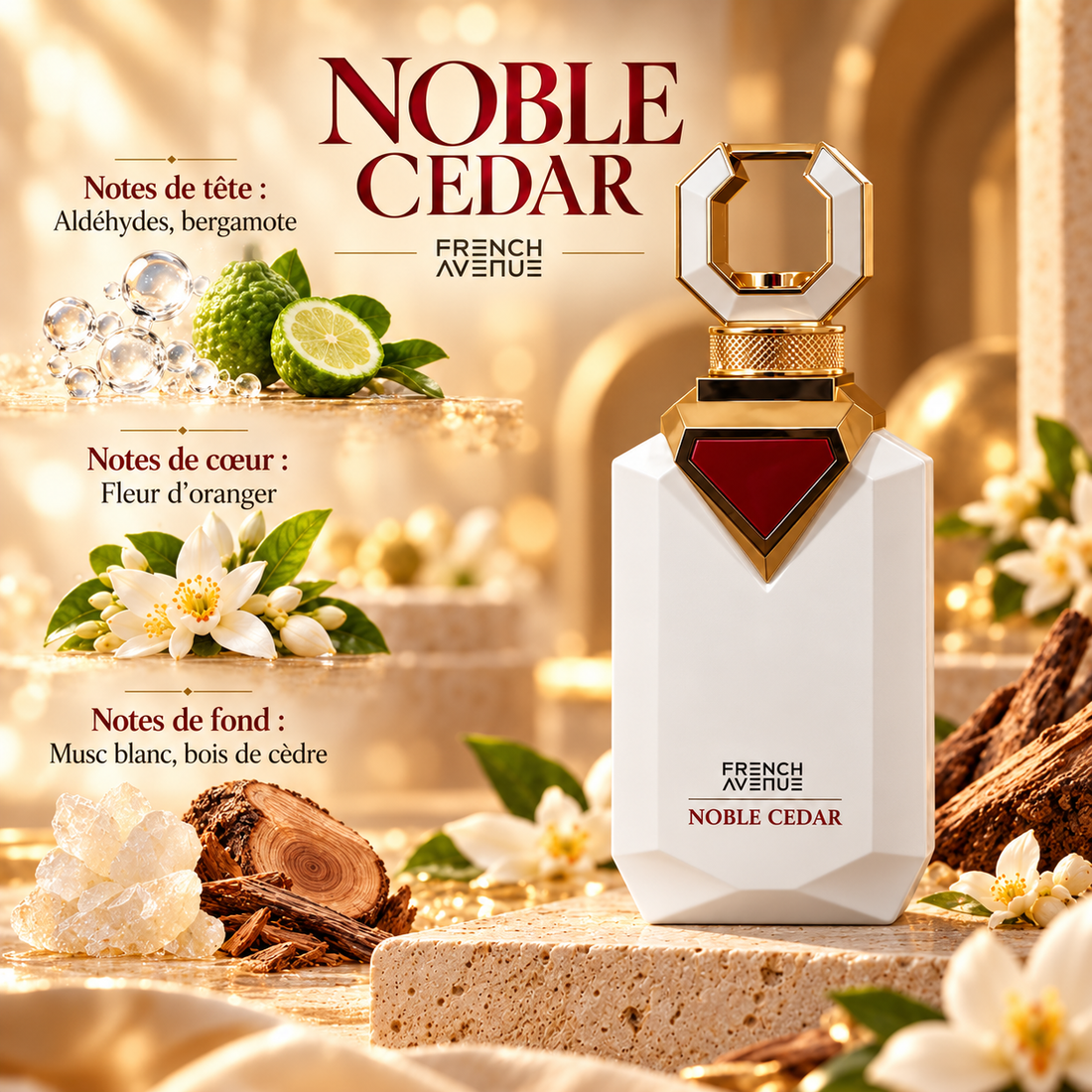 Noble Cedar — notes de tête, de cœur et de fond