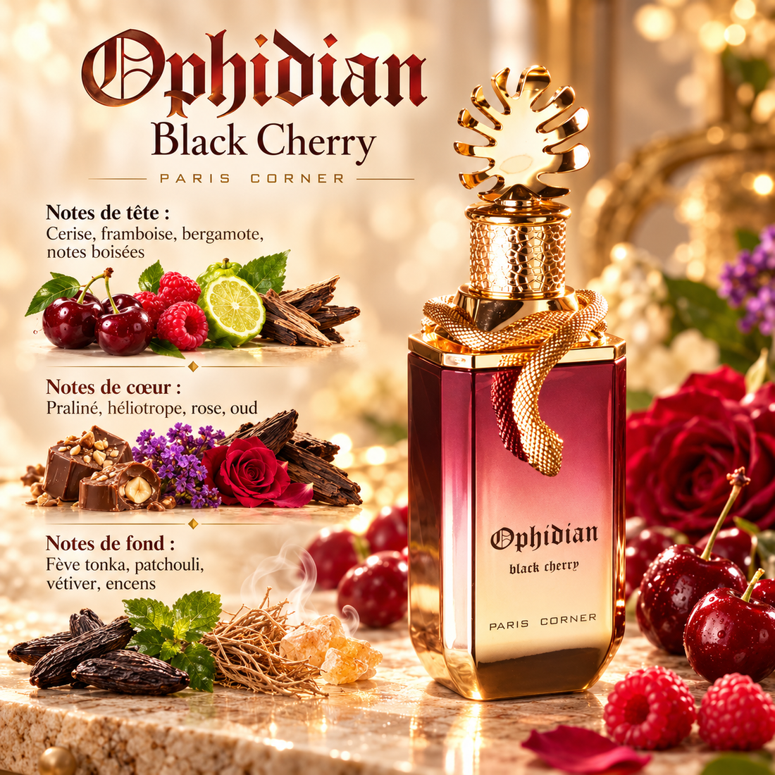 Ophidian Black Cherry — notes de tête, de cœur et de fond