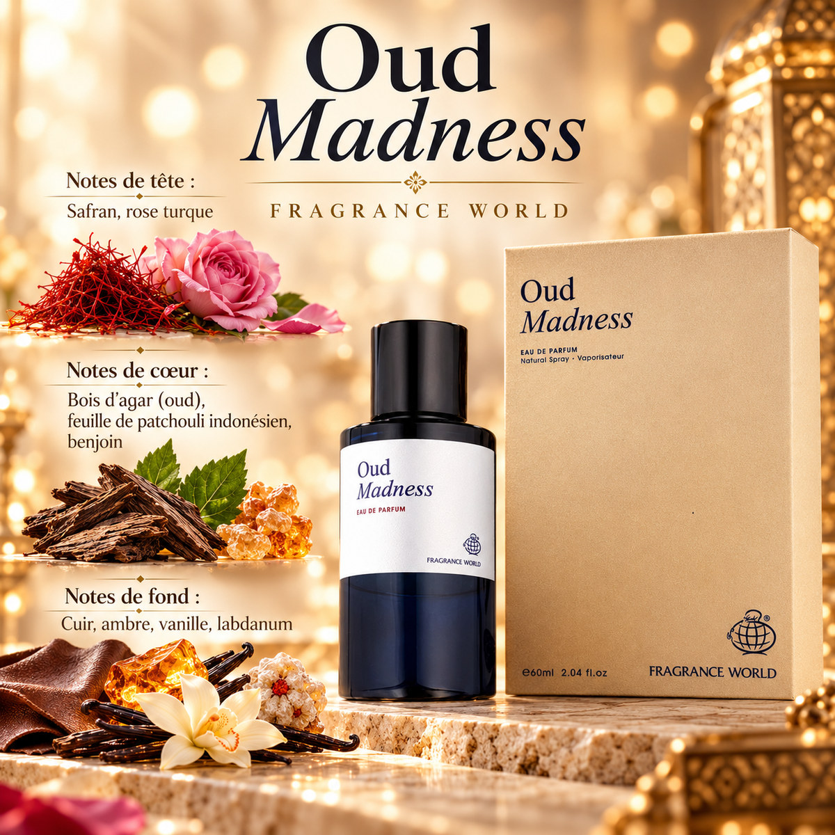 Oud Madness — notes de tête, de cœur et de fond