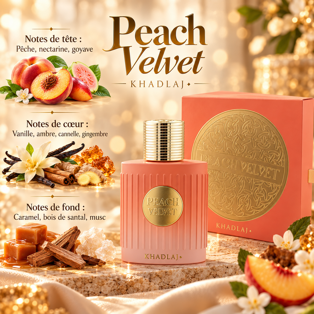 Peach Velvet — notes de tête, de cœur et de fond
