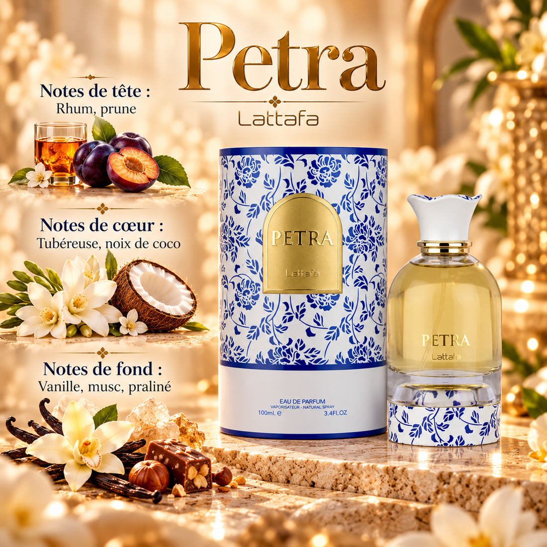 Petra — notes de tête, de cœur et de fond