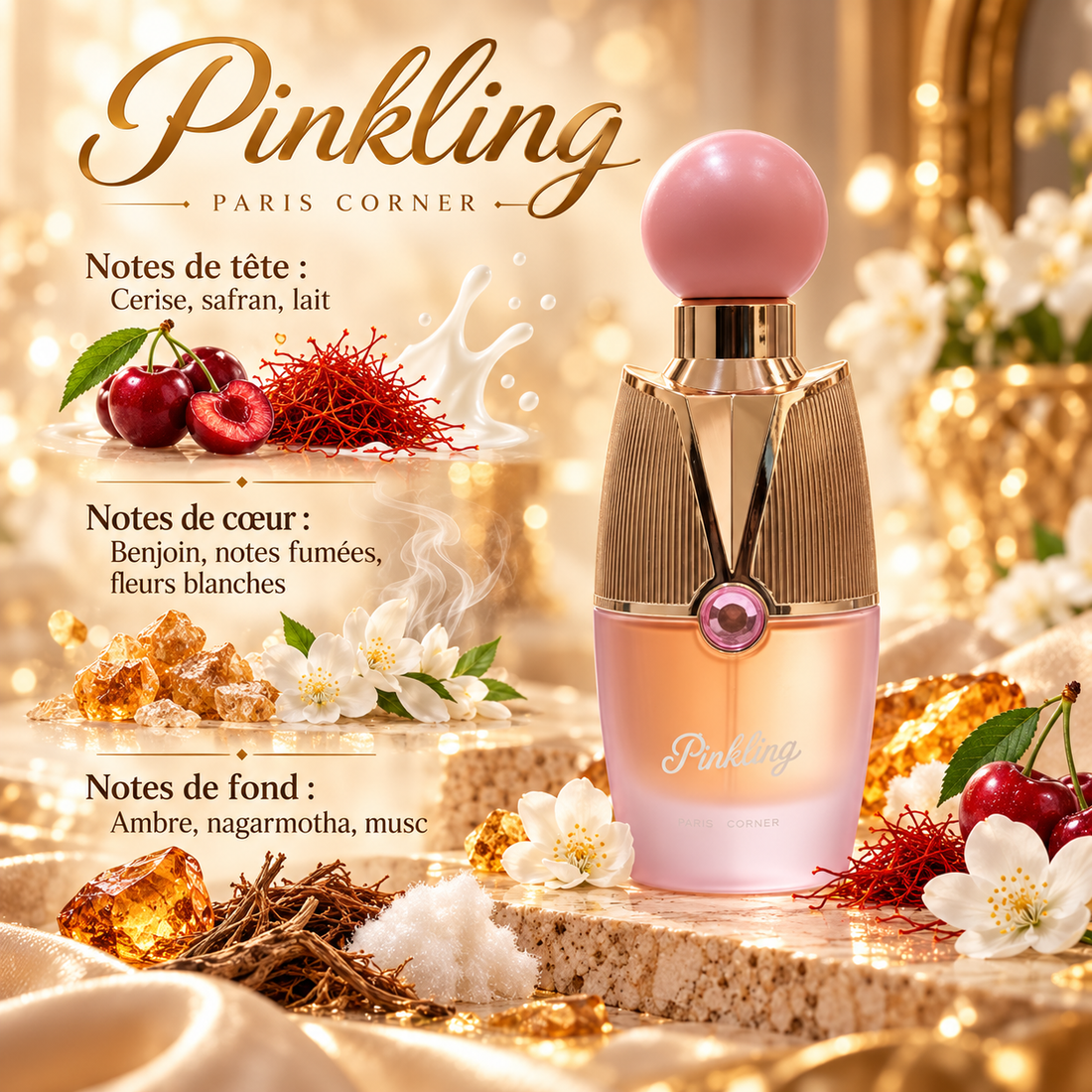 Pinkling – notes olfactives