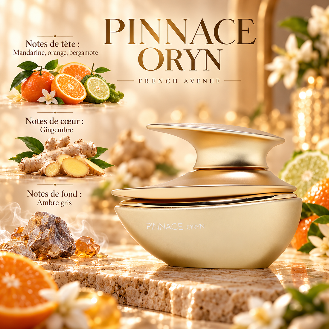 Pinnace Oryn – notes olfactives