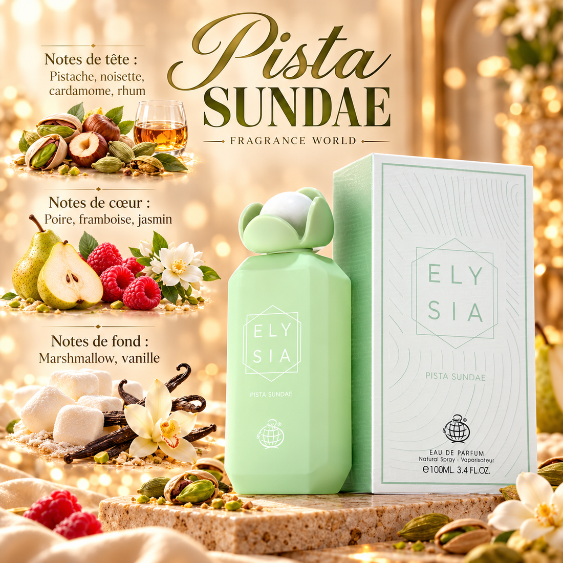 Pista Sundae – notes olfactives