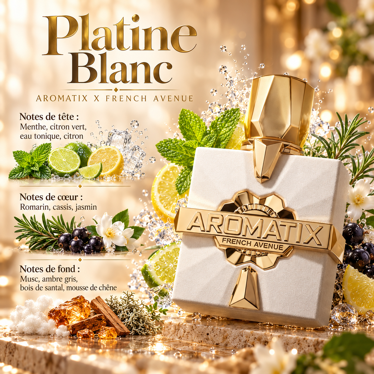 Platine Blanc – notes olfactives
