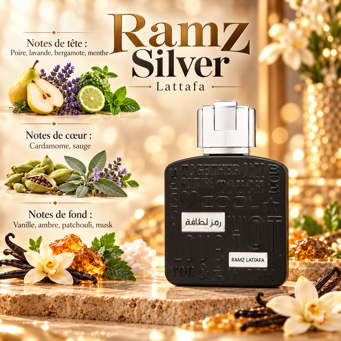 Ramz Silver – notes olfactives