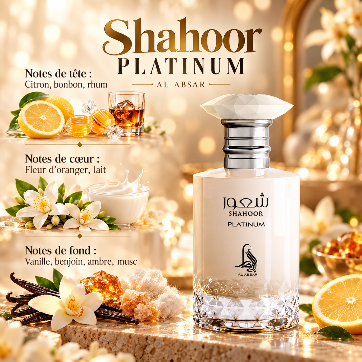 Shahoor Platinum – notes olfactives
