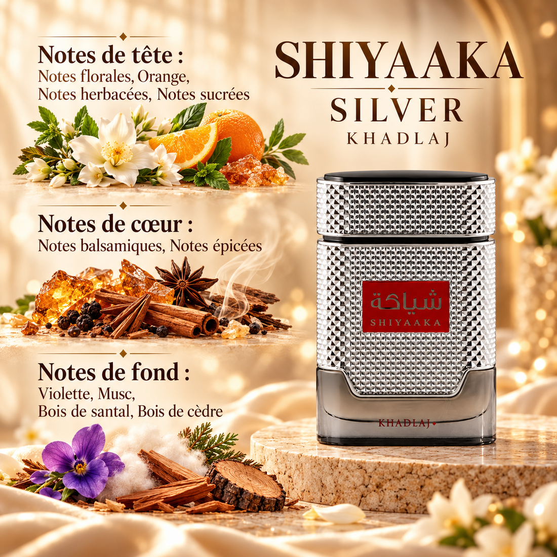 Shiyaaka Silver — notes de tête, de cœur et de fond