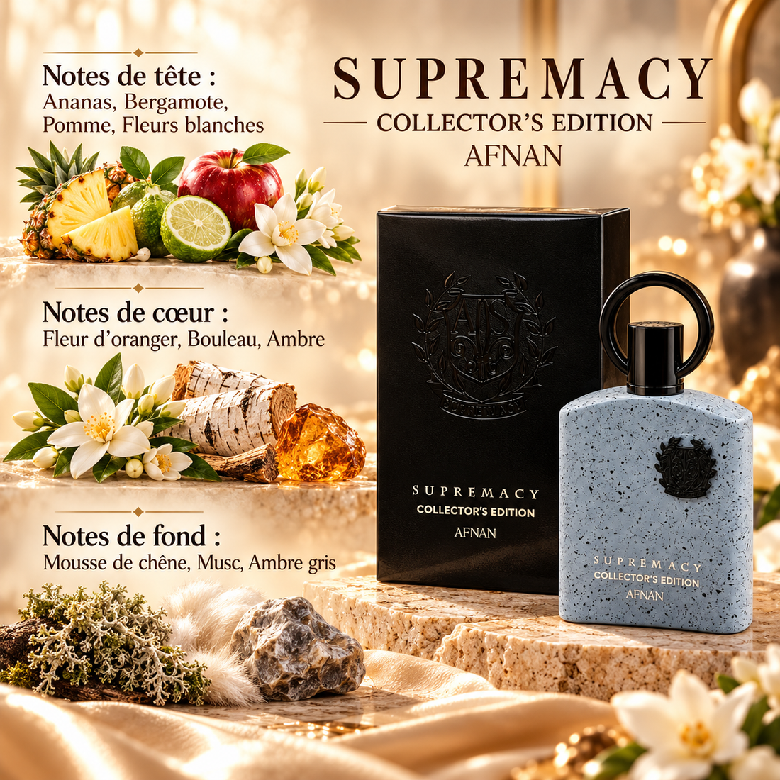 Supremacy Collector’s Edition Pour Homme – Afnan — notes de tête, de cœur et de fond