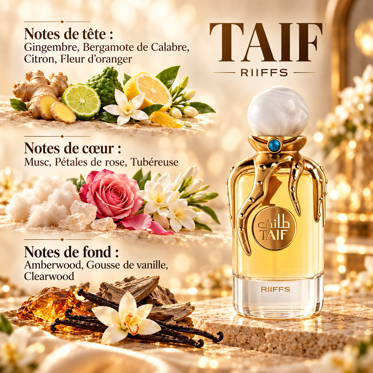 Taif Riiffs — notes de tête, de cœur et de fond