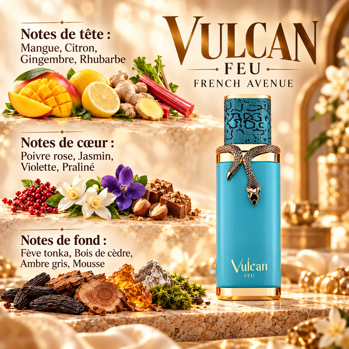 Vulcan Feu — notes de tête, de cœur et de fond